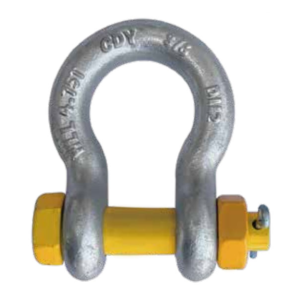 GRADE S BOW SHACKLES WITH SAFETY PINS