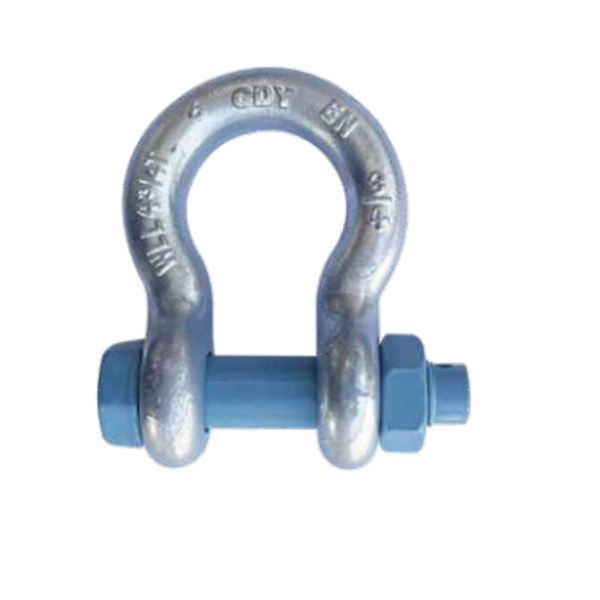 BOW SHACKLES WITH SAFETY BOLT