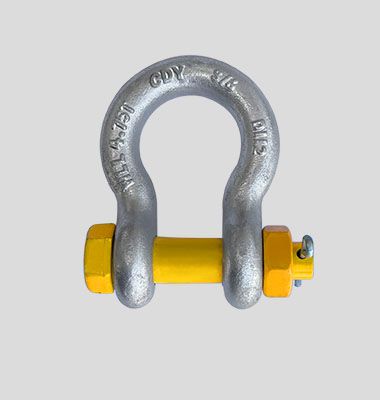 GRADE S BOW SHACKLES WITH SAFETY PINS