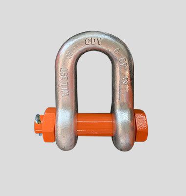 U.S. BOLT SHACKLES WITH SAFETY PIN  Bolt-type chain shackles with cotter pin